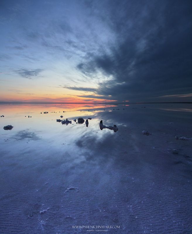 эльтон, небо, закат, отражение, свет, берег, вода, горизонт, пейзаж Гравитация горизонтаphoto preview