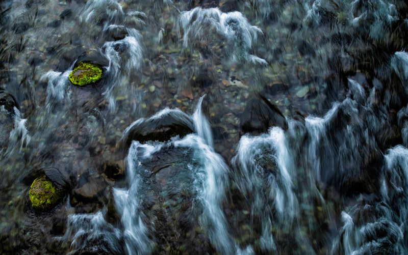 камчатка, река, паратунка, природа, вода, длинная выдержка Пороги на  Паратунке..photo preview