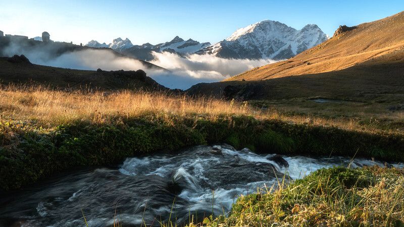 #Приэльбрусье #Терскол #Чегет #Девичьи_косы #Телескопы #105_Пикет #Ледовая_база ***photo preview