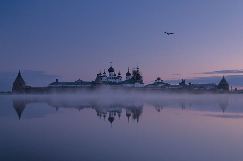 соловки, русский север Туманная ночьphoto preview