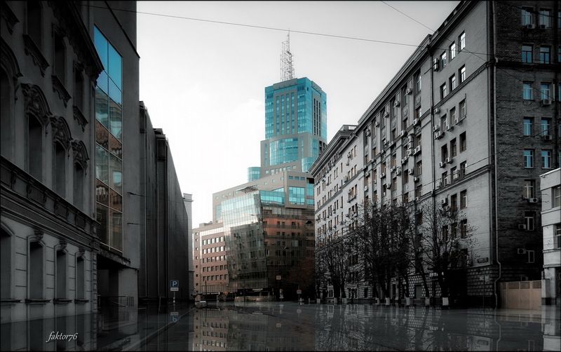 город, архитектура,  москва бизнес центр Домников. Москва фото превью