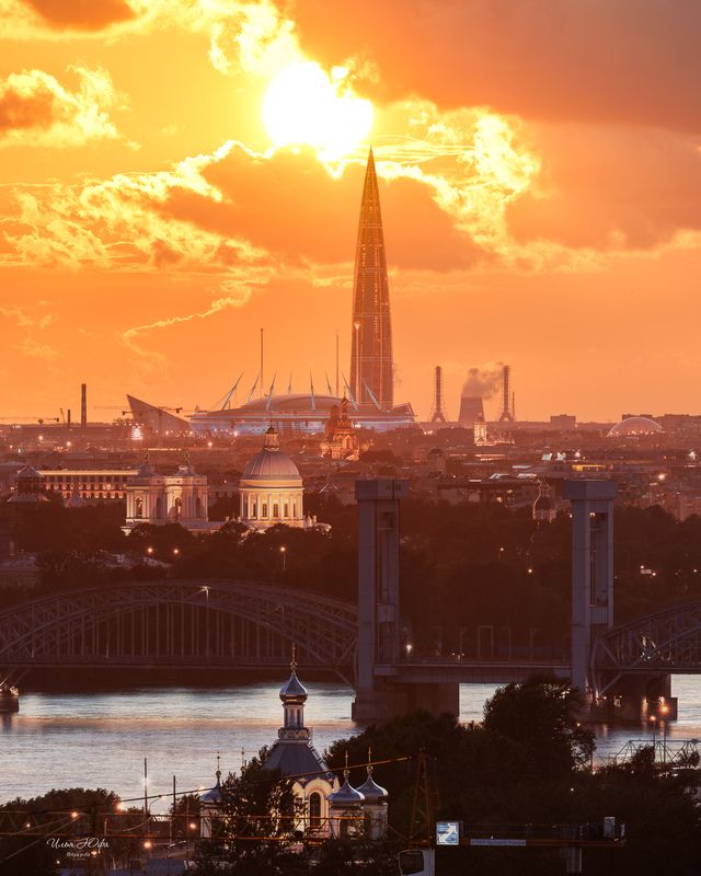 санкт-петербург, город, закат ***photo preview
