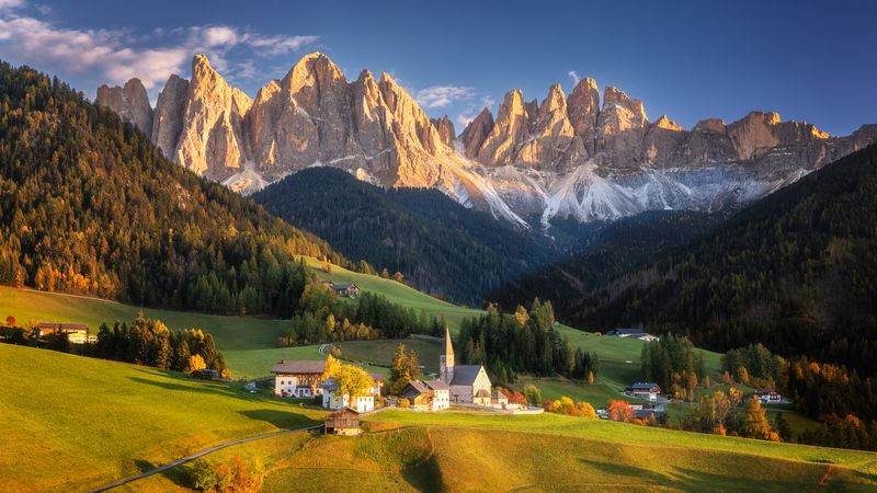 Beautiful evening near Santa Maddalena di Funes ⛪️photo preview