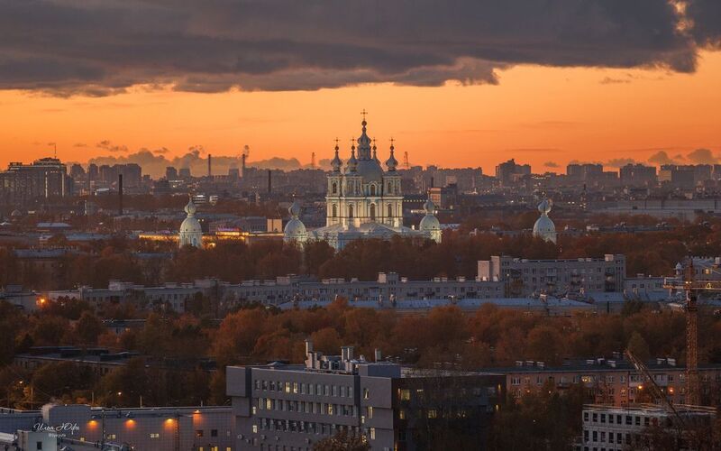 санкт-петербург, город, закат, осень Осенний Петербургphoto preview