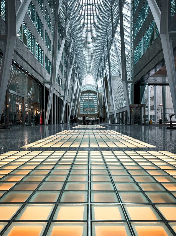 #architecture #modern #galleria #construction #light #frame #arch #perspective #steel #design #indoor #ueban #city Atriumphoto preview