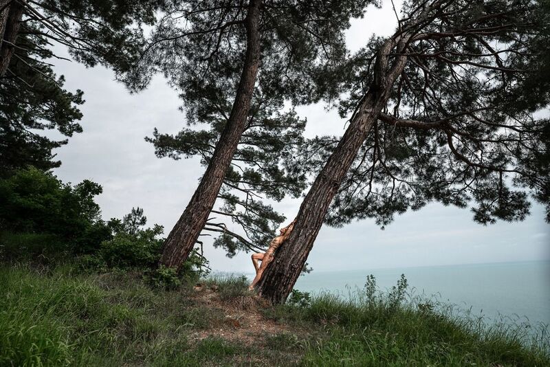Woman and naturephoto preview