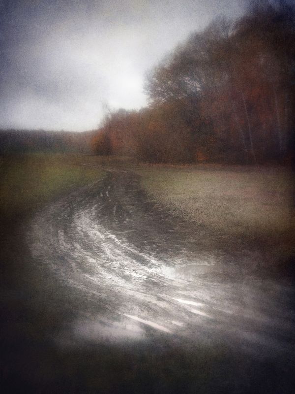 пейзаж, осень, пикториализм В ноябрь дорога.photo preview