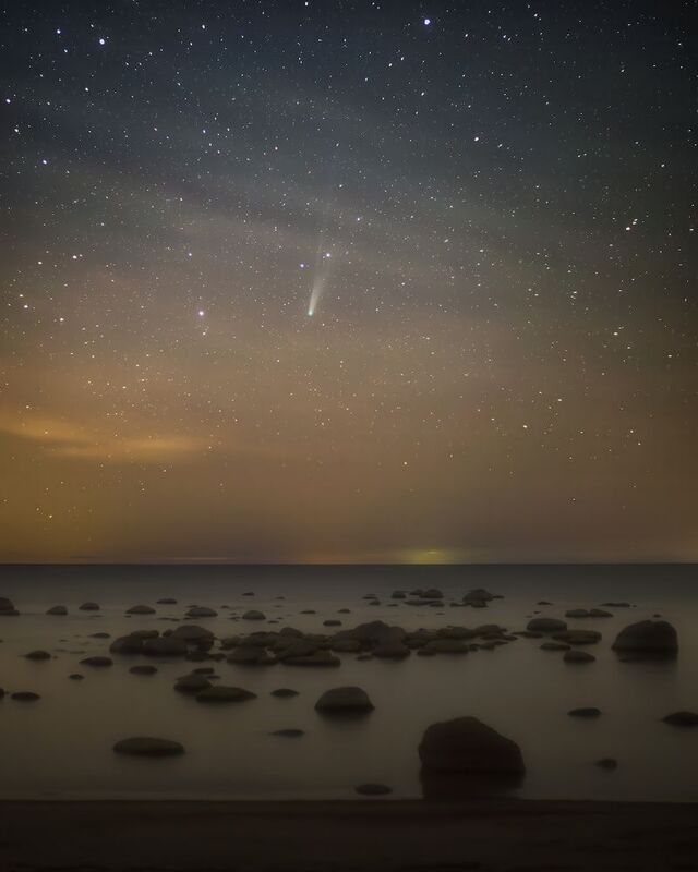 комета, космос, ночь ***photo preview