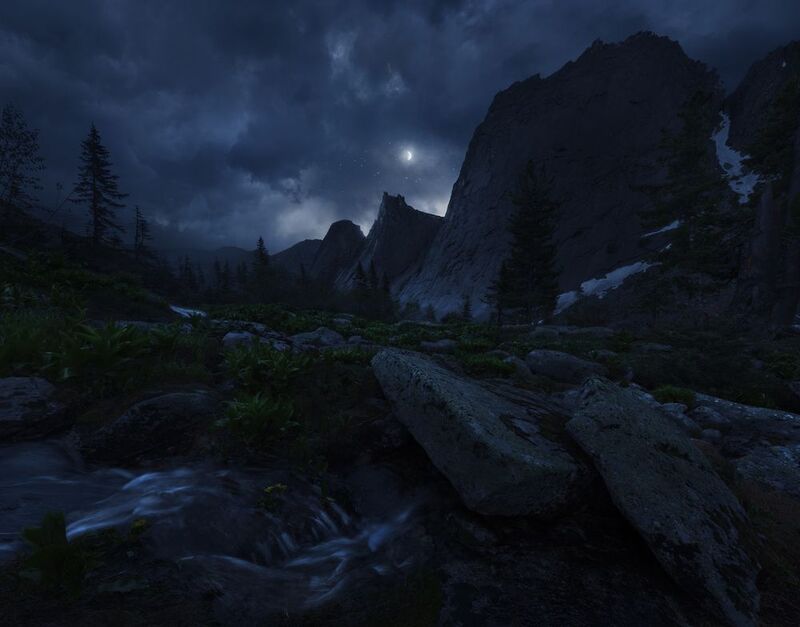 россия, ергаки, горы, черное, ночь, фототур, тайга, сибирь, западныйсаян Озеро Черное. Ергаки.photo preview