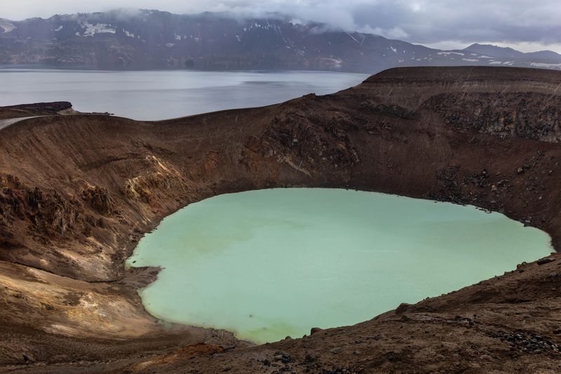 озеро, исландия, iceland, lake Вулканические озера фото превью