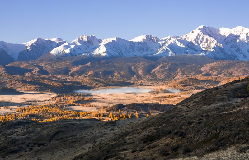 россия, горный алтай,осень,утро С Курайских холмовphoto preview