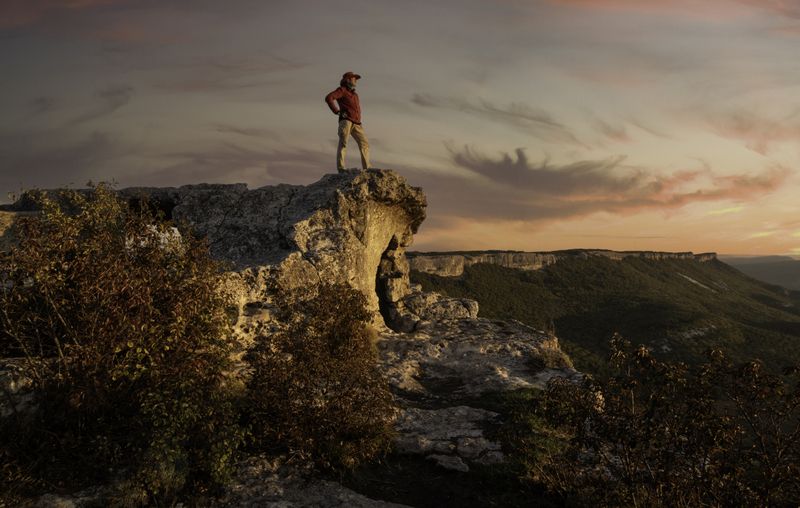 Россия, Крым, Бахчисарайский район, Мангуп-Кале, рассвет, Встречаем рассвет!photo preview