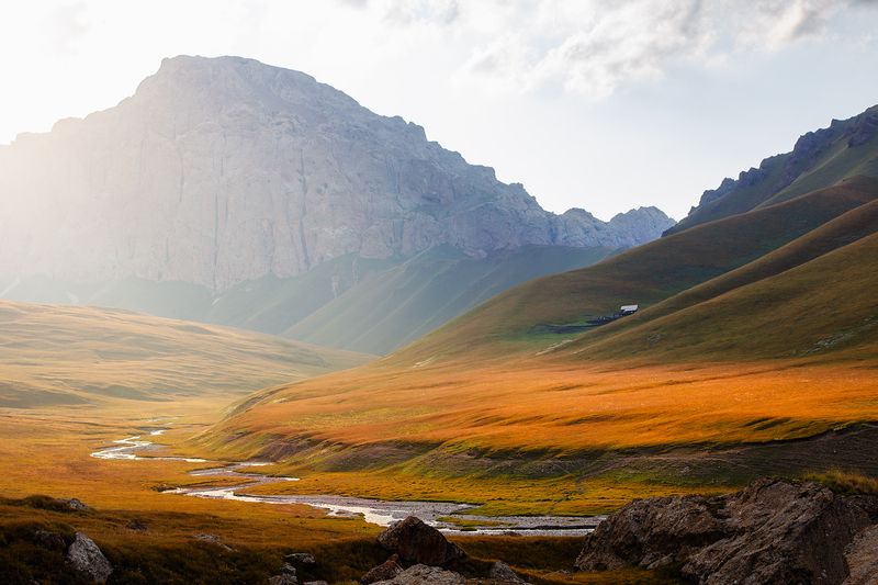 кыргызстан, кок-кыя Лето долины Кок-Кыяphoto preview