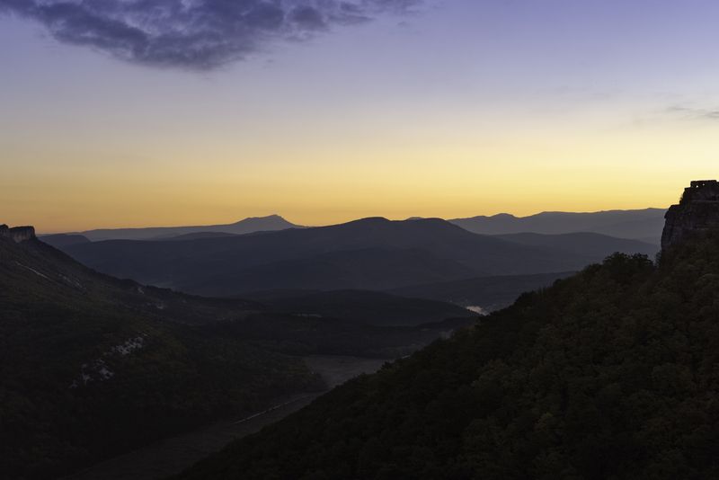 Россия, Крым, Бахчисарайский район, Мангуп-Кале, рассвет,  На рассветеphoto preview
