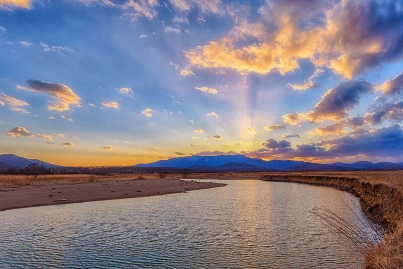 весна, вечер, ррудная Весенний закатphoto preview