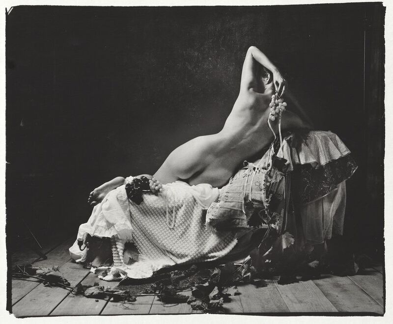 пленка, ручная печать, Девушка с виноградом.photo preview