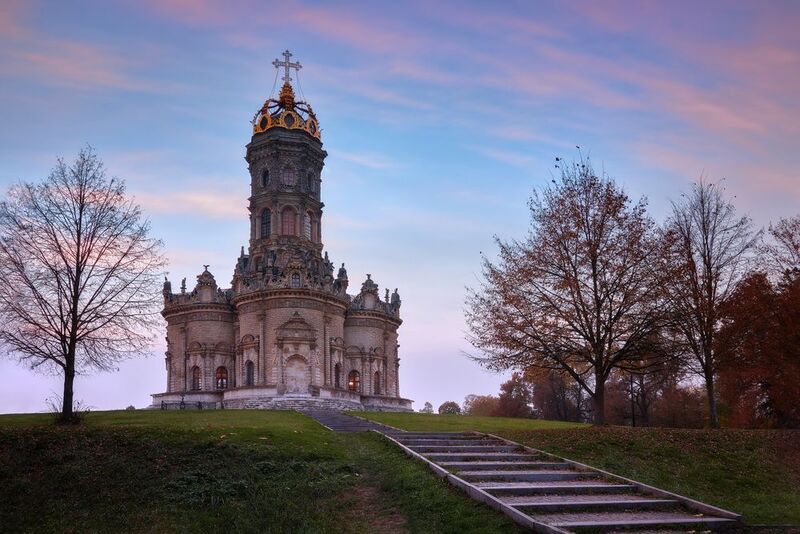 церковь, осень, небо Церковь в Дубровицахphoto preview