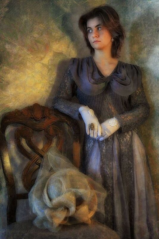 Давно, как маска восковая, мне на лицо легла печаль  photo preview