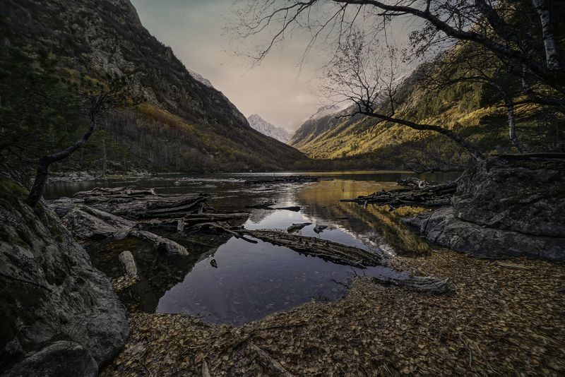 Россия, Карачаево-Черкессия, Домбай, Бадукские озера Осень на Кавказеphoto preview