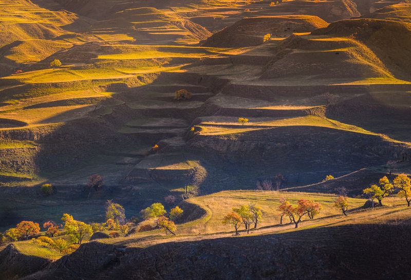 дагестан, горный дагестан, осень, октябрь, террасы, палитра осени Осенний Дагестанphoto preview