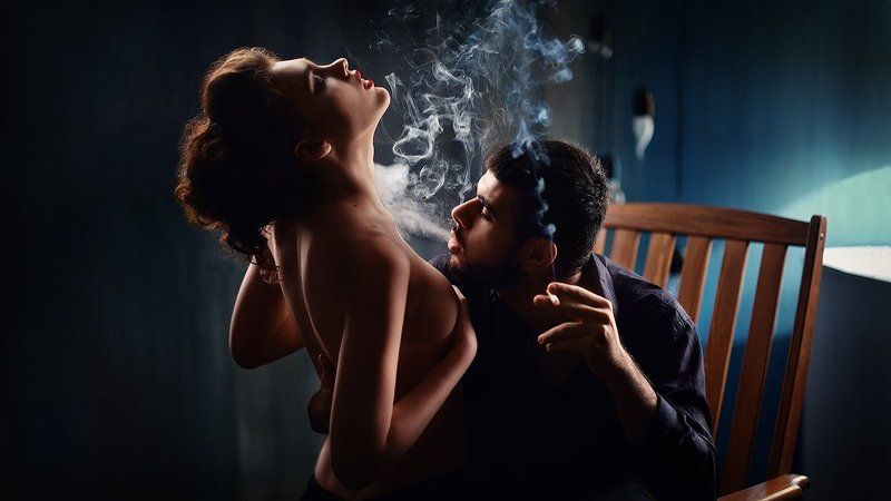 nikon, girl, light Дымphoto preview