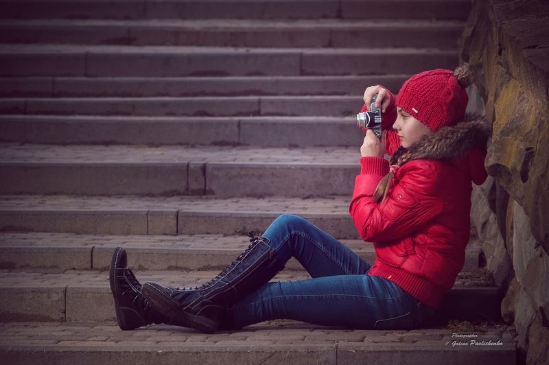 девочка, детский мир, зенит, камера, старый фотоаппарат, съёмка, фотограф Всё с чего-то начинаетсяphoto preview
