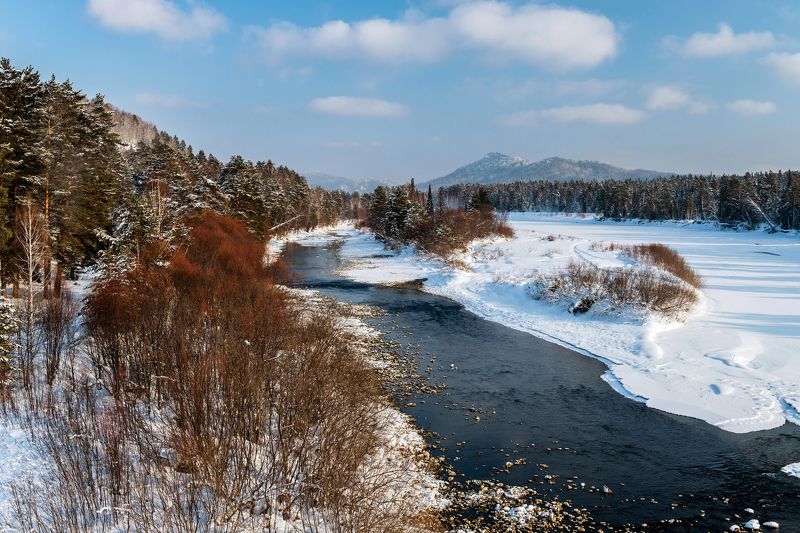 Горный алтай, Зима, Зимняя свежесть, Река, Чистота Предчувствие весныphoto preview