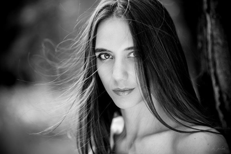 Black and white, Brunette, Portrait Wikiphoto preview
