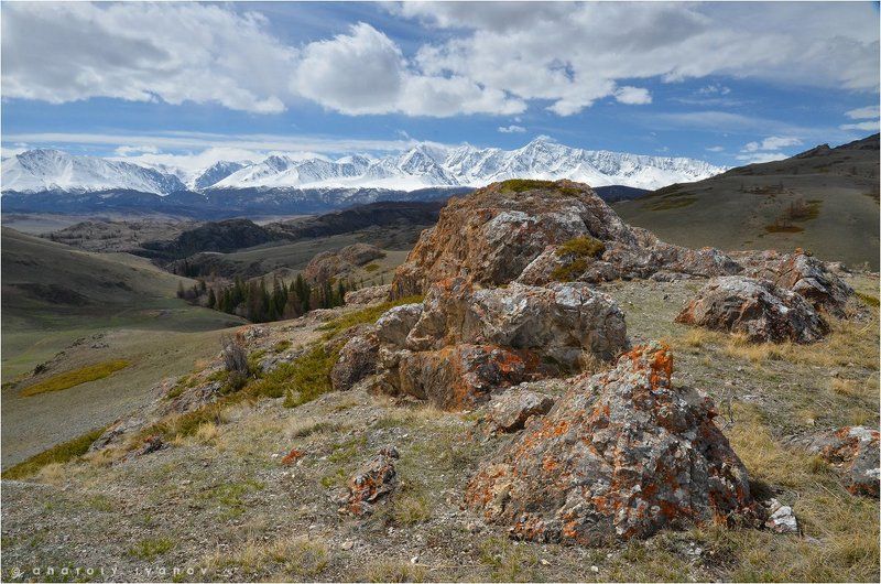 Горный алтай, Курайская степь, Северо-чуйский хребет Курайские скалыphoto preview