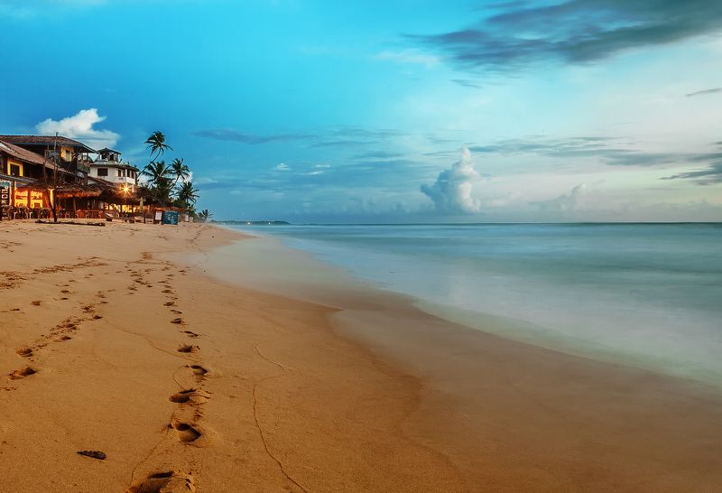 Шри-ланка, путешествие, пальмы, облака, океан Ночь на Шри-ланкеphoto preview