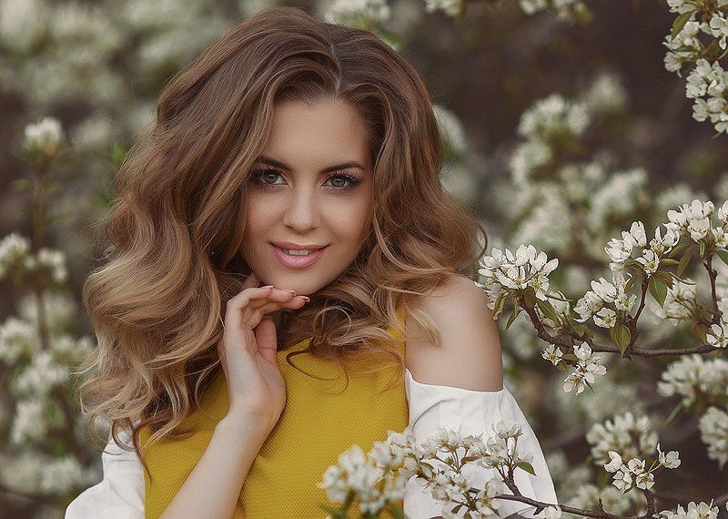 Glamour, Make-up., Весна, Глаза, Девушка В садуphoto preview