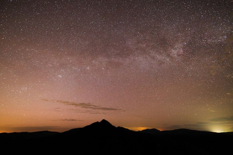 ночь, звезды, длинная выдержка, млечный путь, горы, урал Млечный Путь над г. Малый Ямантауphoto preview