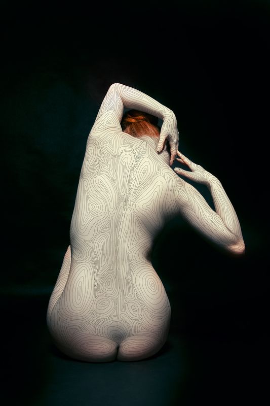 Art nude, Art photo, Body, Carolinemadison, Graphic, Lines Linesphoto preview