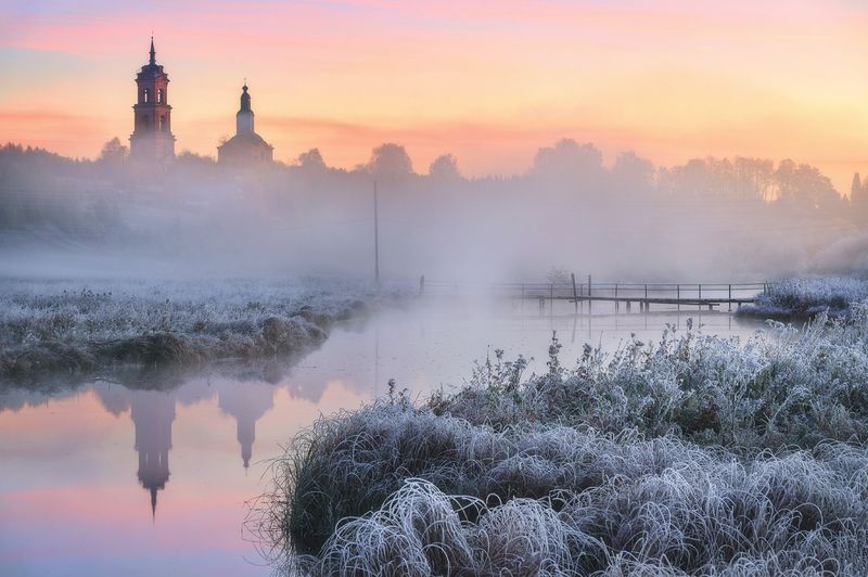 Белое утро в селе Белаяphoto preview