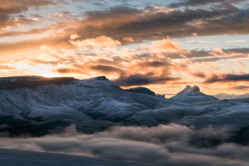 кавказ, кабардино-балкария, эльбрус, джилы-су, канжол, главный кавказский хребет, рассвет Канжол на рассветеphoto preview