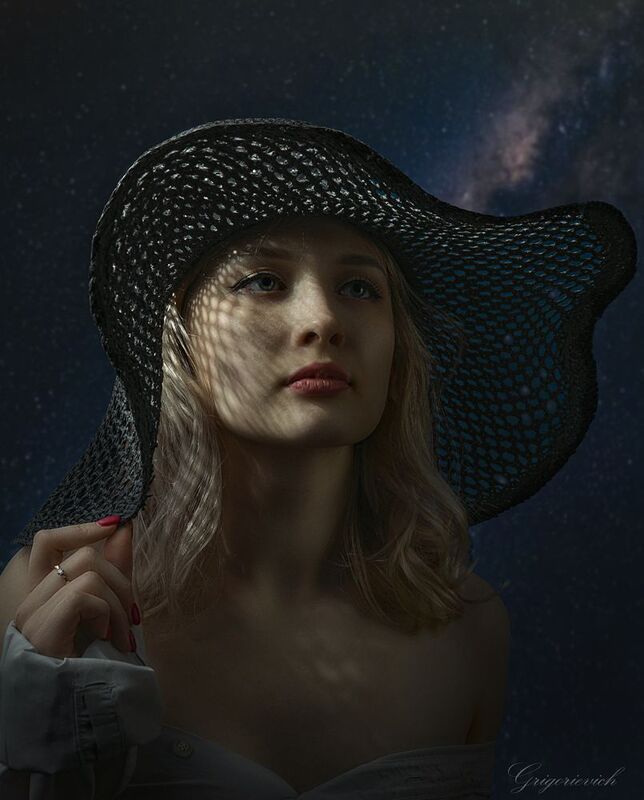 девушка. портрет. красота. глаза. шляпа Еленаphoto preview