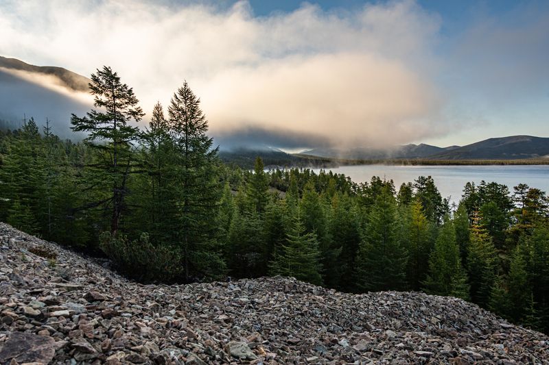 Туман, утро, озеро, осень, Колыма, Сопки Туманное утро на озере Гранд. Колыма (продолжение)photo preview