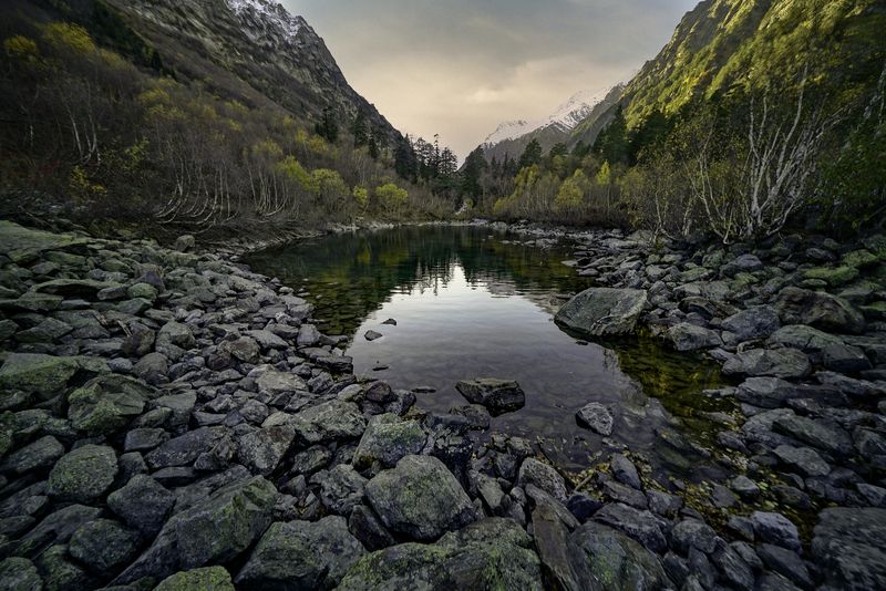 Россия, Карачаево-Черкессия, Домбай, Бадукские озера, Тебердинский заповедник, Бадукские озёраphoto preview