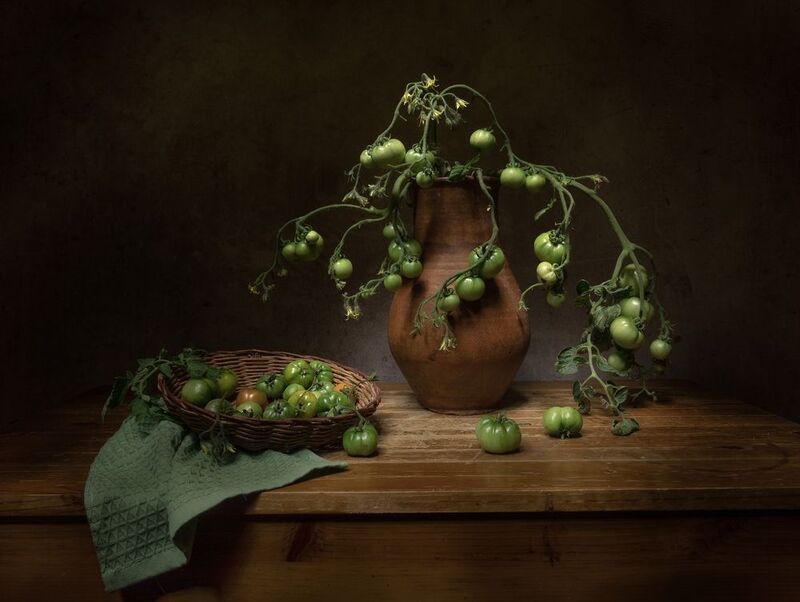 натюрморт, помидоры Зелененькие)photo preview