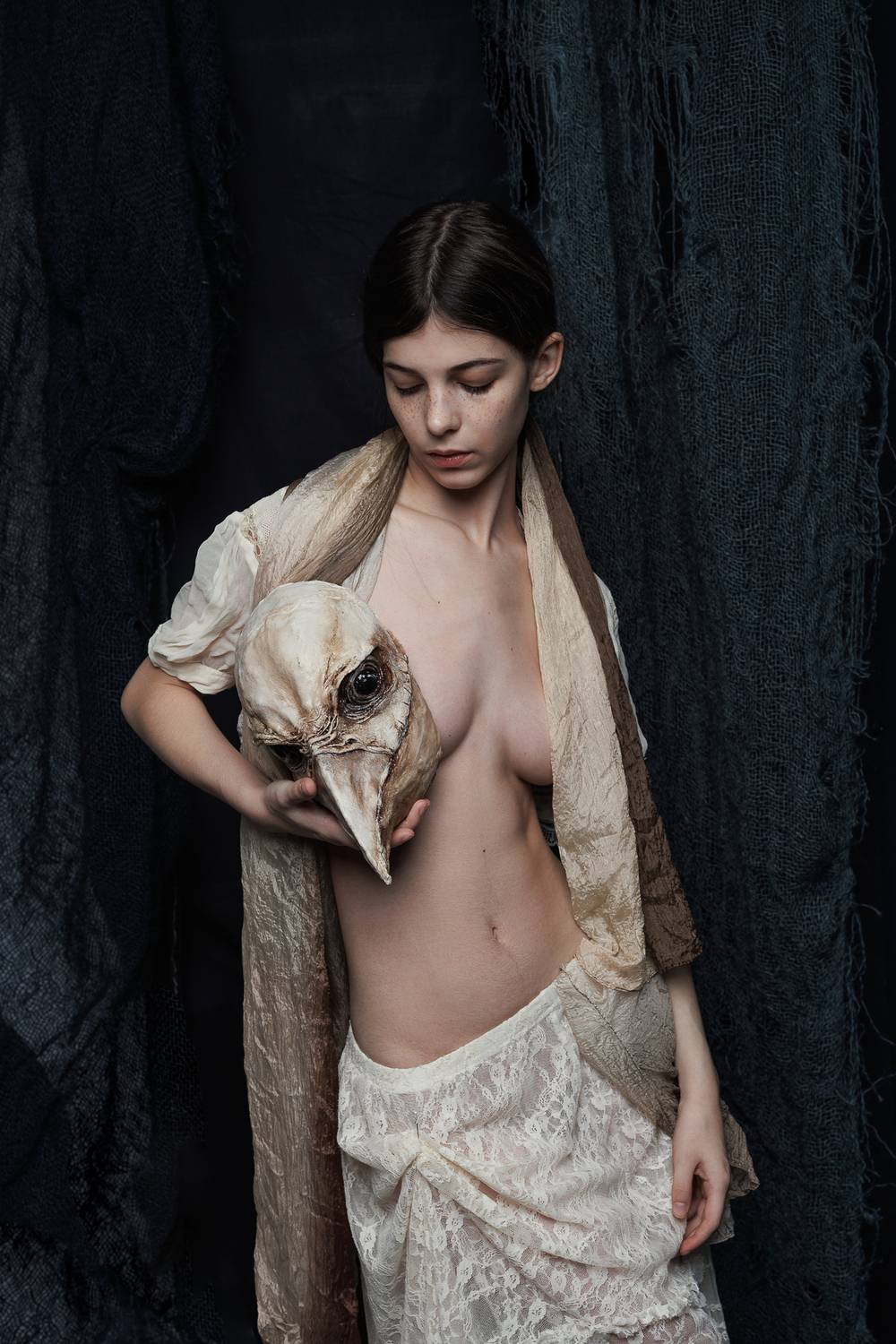 Автор: Ведмеденко Оксана лицо, портрет, женщина, цвет, печать, маска, студия, Ведмеденко Оксана