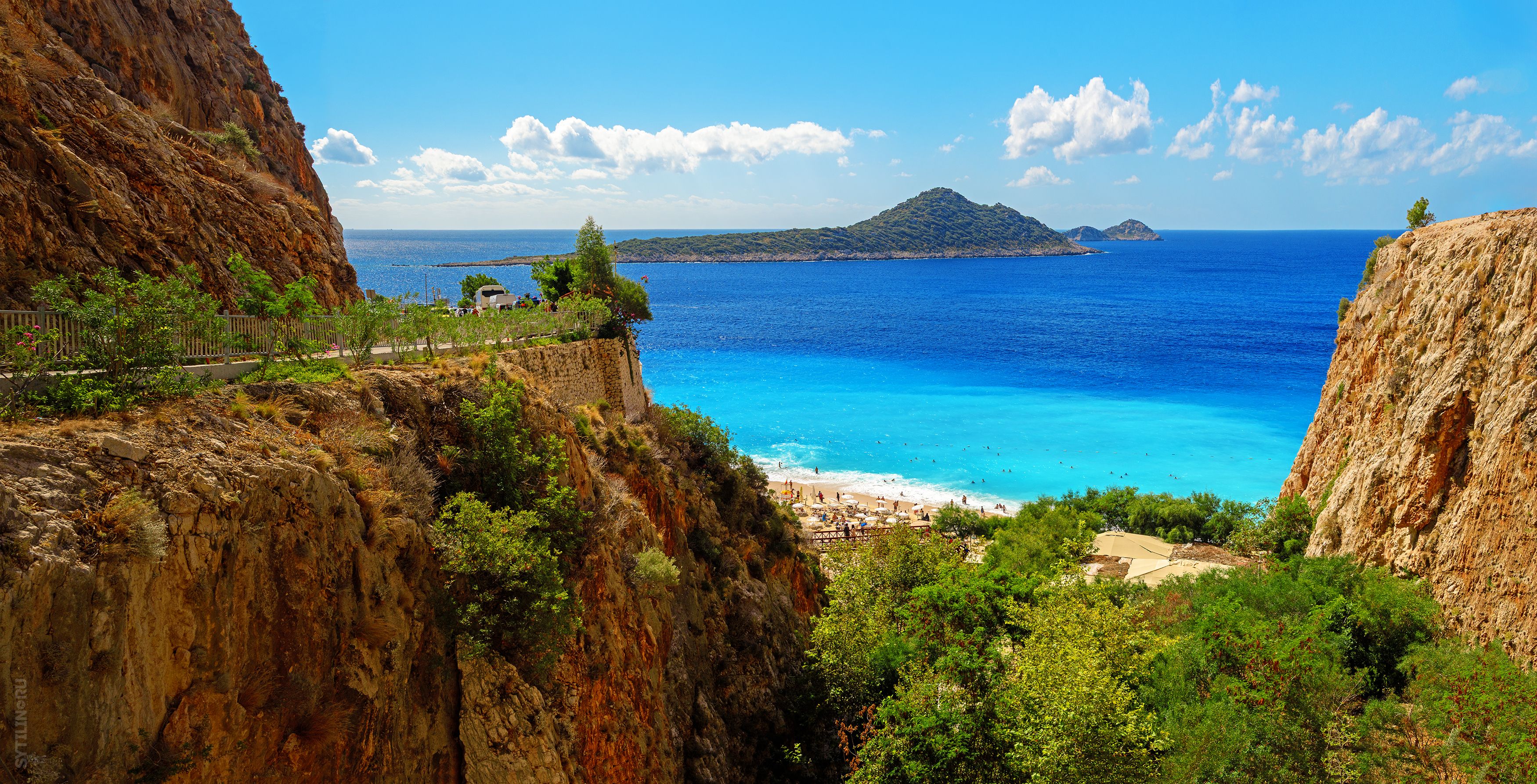 Пляж Капуташ, Капутаж, Kaputaş Plajı, Kaputaş Beach, Kaputash, Анталия, Antalya, Turkey, Турция, отдых, тур, средиземное море, средиземноморье, песок, волны, изумрудный, лазурный, голубой, панорама, побережье, известный,достопримечательность,каш,Kaş,Kas Пляж Капуташ (Kaputaş Plajı). Провинция Анталия. Турция.photo preview