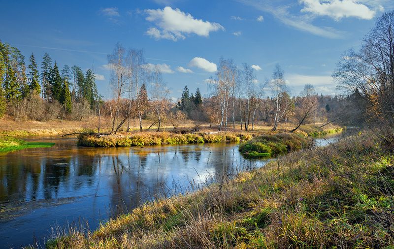 река, москва, осень, природа Осенняя рекаphoto preview
