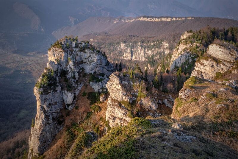 khvamli, mount, mountains, view, rocks, racha, lechkhumi, autumn, forest, trees, mountains, nature, landscape, scenery, travel, outdoors, georgia, sakartvelo, chizh Khvamli Viewphoto preview