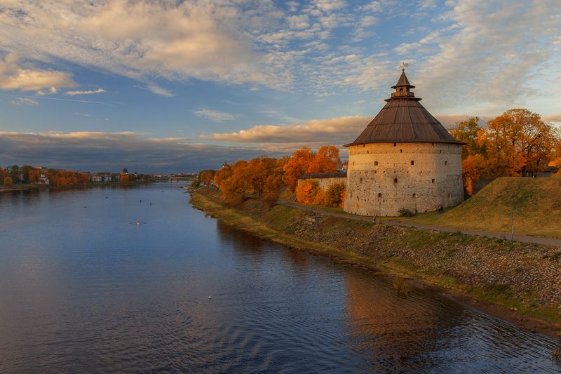 осень, небо, природа, река Осень...photo preview