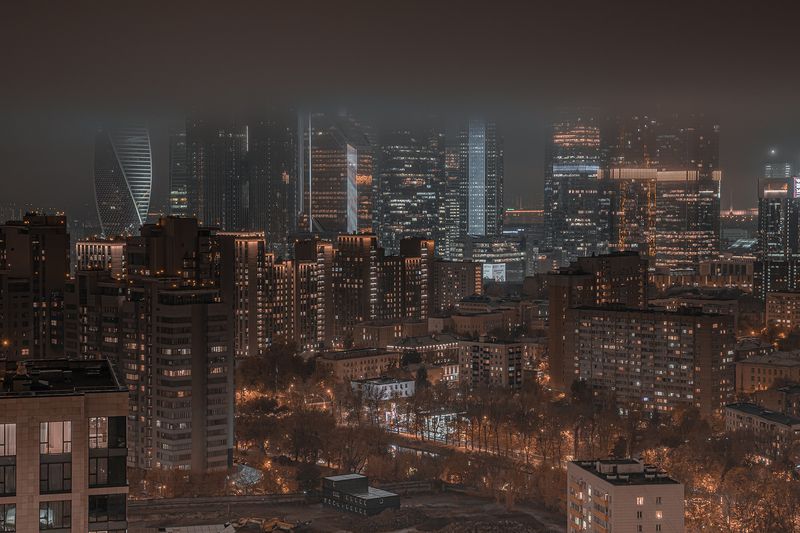 Город в туманеphoto preview