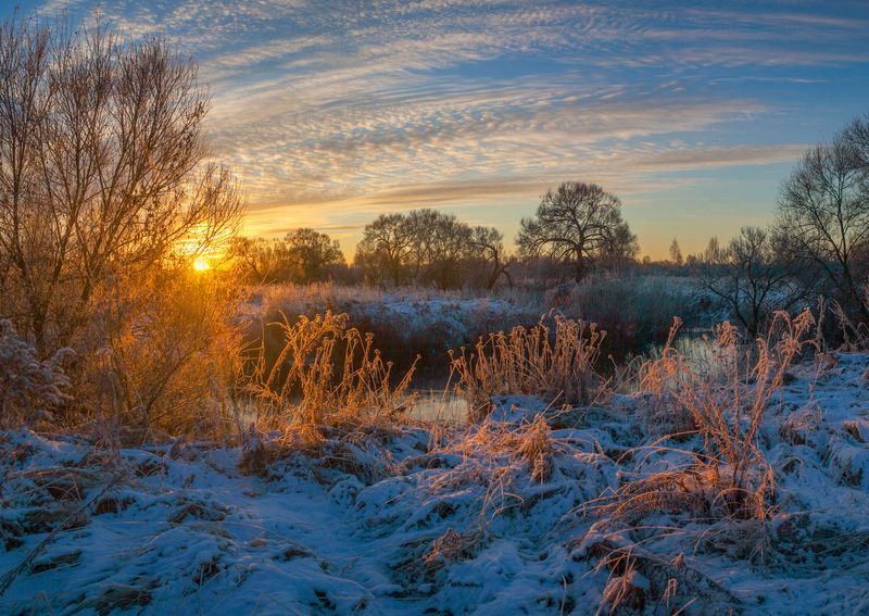 осень, рассвет photo preview