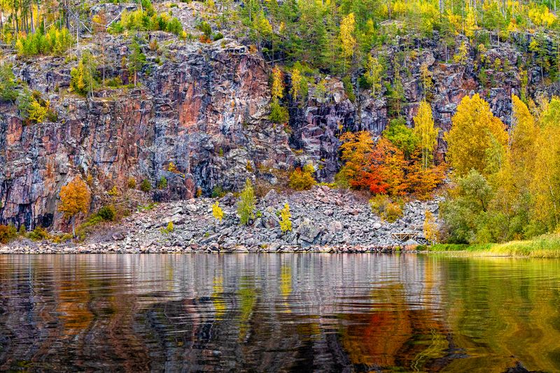 Ладога, Осень, Деревья, Отражения Краски осениphoto preview