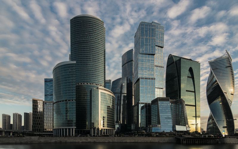 Утренние облака над Москва-Сити.photo preview