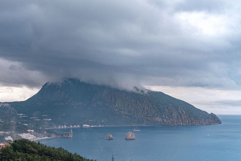 Медведь и облака фото превью