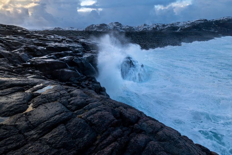 russia, sea, wave, кольский, море Волна фото превью